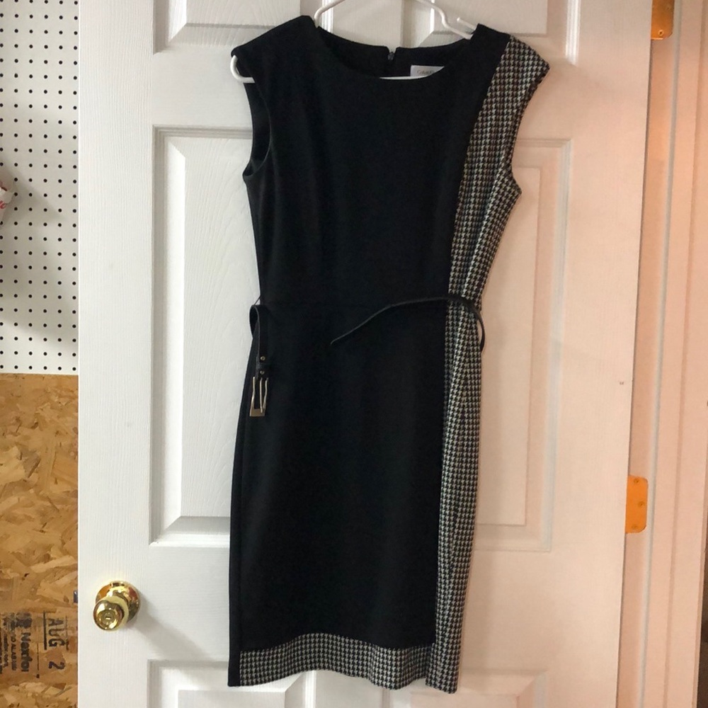 Heavier weight dress w/ houndstooth!